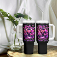 Thunder Skull Tumbler With Handle I May Be Not Perfect But At Least I'm Not You - Wonder Print Shop