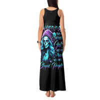 Christmas Skull Girl Tank Maxi Dress Warning This Tattooed Girl Does Not Play With Stupid People - Wonder Print Shop