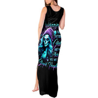 Christmas Skull Girl Tank Maxi Dress Warning This Tattooed Girl Does Not Play With Stupid People - Wonder Print Shop