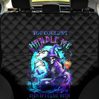 Witch Skull Back Car Seat Cover You Couldn't Handle Me Even With Intrustions - Wonder Print Shop