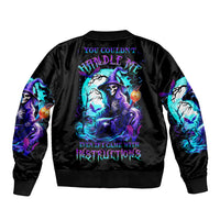 Witch Skull Bomber Jacket You Couldn't Handle Me Even With Intrustions - Wonder Print Shop