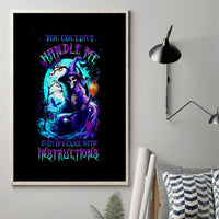 Witch Skull Canvas Wall Art You Couldn't Handle Me Even With Intrustions - Wonder Print Shop