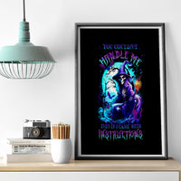 Witch Skull Canvas Wall Art You Couldn't Handle Me Even With Intrustions - Wonder Print Shop