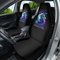 Witch Skull Car Seat Cover You Couldn't Handle Me Even With Intrustions - Wonder Print Shop