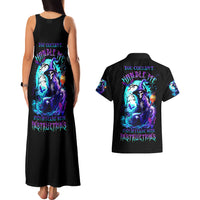 Witch Skull Couples Matching Tank Maxi Dress and Hawaiian Shirt You Couldn't Handle Me Even With Intrustions - Wonder Print Shop