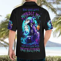 Witch Skull Hawaiian Shirt You Couldn't Handle Me Even With Intrustions - Wonder Print Shop