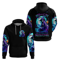 Witch Skull Hoodie You Couldn't Handle Me Even With Intrustions - Wonder Print Shop