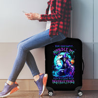 Witch Skull Luggage Cover You Couldn't Handle Me Even With Intrustions - Wonder Print Shop