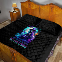 Witch Skull Quilt Bed Set You Couldn't Handle Me Even With Intrustions - Wonder Print Shop