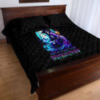 Witch Skull Quilt Bed Set You Couldn't Handle Me Even With Intrustions - Wonder Print Shop
