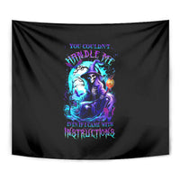 Witch Skull Tapestry You Couldn't Handle Me Even With Intrustions - Wonder Print Shop