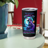 Witch Skull Tumbler Cup You Couldn't Handle Me Even With Intrustions - Wonder Print Shop