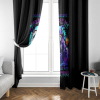 Witch Skull Window Curtain You Couldn't Handle Me Even With Intrustions - Wonder Print Shop