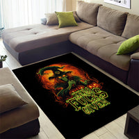 Witch Skull Area Rug Zero Fucking Given - Wonder Print Shop