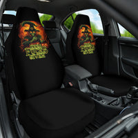 Witch Skull Car Seat Cover Zero Fucking Given - Wonder Print Shop
