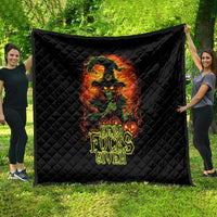 Witch Skull Quilt Zero Fucking Given - Wonder Print Shop