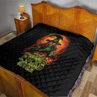 Witch Skull Quilt Zero Fucking Given - Wonder Print Shop