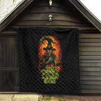 Witch Skull Quilt Zero Fucking Given - Wonder Print Shop
