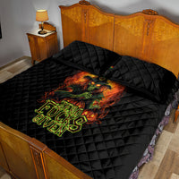 Witch Skull Quilt Bed Set Zero Fucking Given - Wonder Print Shop