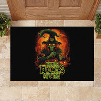 Witch Skull Rubber Doormat Zero Fucking Given - Wonder Print Shop