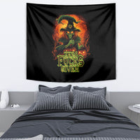 Witch Skull Tapestry Zero Fucking Given - Wonder Print Shop