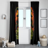 Witch Skull Window Curtain Zero Fucking Given - Wonder Print Shop