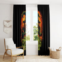 Witch Skull Window Curtain Zero Fucking Given - Wonder Print Shop