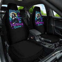 Witch Skull Car Seat Cover Bitch I'm Not A Princess I'm The Fucking Queen - Wonder Print Shop
