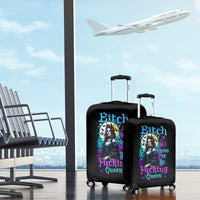 Witch Skull Luggage Cover Bitch I'm Not A Princess I'm The Fucking Queen - Wonder Print Shop