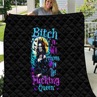 Witch Skull Quilt Bitch I'm Not A Princess I'm The Fucking Queen - Wonder Print Shop