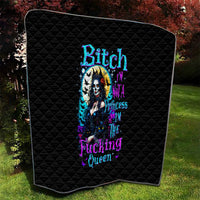 Witch Skull Quilt Bitch I'm Not A Princess I'm The Fucking Queen - Wonder Print Shop