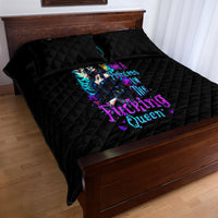 Witch Skull Quilt Bed Set Bitch I'm Not A Princess I'm The Fucking Queen - Wonder Print Shop