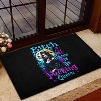 Witch Skull Rubber Doormat Bitch I'm Not A Princess I'm The Fucking Queen - Wonder Print Shop