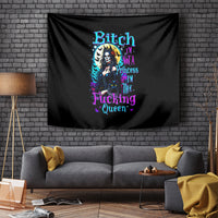 Witch Skull Tapestry Bitch I'm Not A Princess I'm The Fucking Queen - Wonder Print Shop