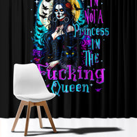 Witch Skull Window Curtain Bitch I'm Not A Princess I'm The Fucking Queen - Wonder Print Shop