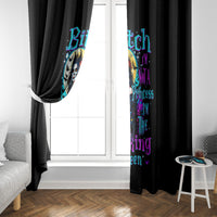 Witch Skull Window Curtain Bitch I'm Not A Princess I'm The Fucking Queen - Wonder Print Shop