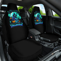Witch Skull Car Seat Cover Come With Us And You Will See Our Halloween - Wonder Print Shop