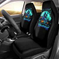 Witch Skull Car Seat Cover Come With Us And You Will See Our Halloween - Wonder Print Shop