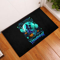 Witch Skull Rubber Doormat Come With Us And You Will See Our Halloween - Wonder Print Shop
