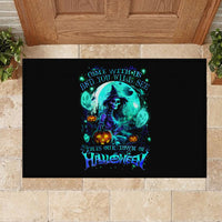 Witch Skull Rubber Doormat Come With Us And You Will See Our Halloween - Wonder Print Shop
