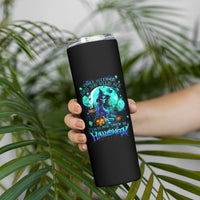 Witch Skull Skinny Tumbler Come With Us And You Will See Our Halloween - Wonder Print Shop