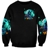 Witch Skull Sweatshirt Come With Us And You Will See Our Halloween - Wonder Print Shop