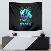 Witch Skull Tapestry Come With Us And You Will See Our Halloween - Wonder Print Shop