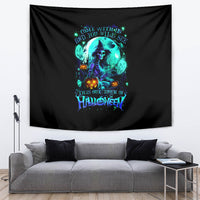 Witch Skull Tapestry Come With Us And You Will See Our Halloween - Wonder Print Shop