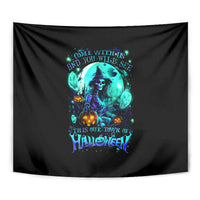 Witch Skull Tapestry Come With Us And You Will See Our Halloween - Wonder Print Shop
