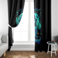 Witch Skull Window Curtain Come With Us And You Will See Our Halloween - Wonder Print Shop