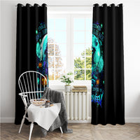 Witch Skull Window Curtain Come With Us And You Will See Our Halloween - Wonder Print Shop