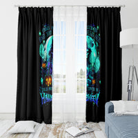 Witch Skull Window Curtain Come With Us And You Will See Our Halloween - Wonder Print Shop