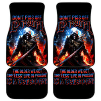 Warrior Skull Car Mats Don't Pss Off Old People - Wonder Print Shop