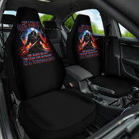 Warrior Skull Car Seat Cover Don't Pss Off Old People - Wonder Print Shop